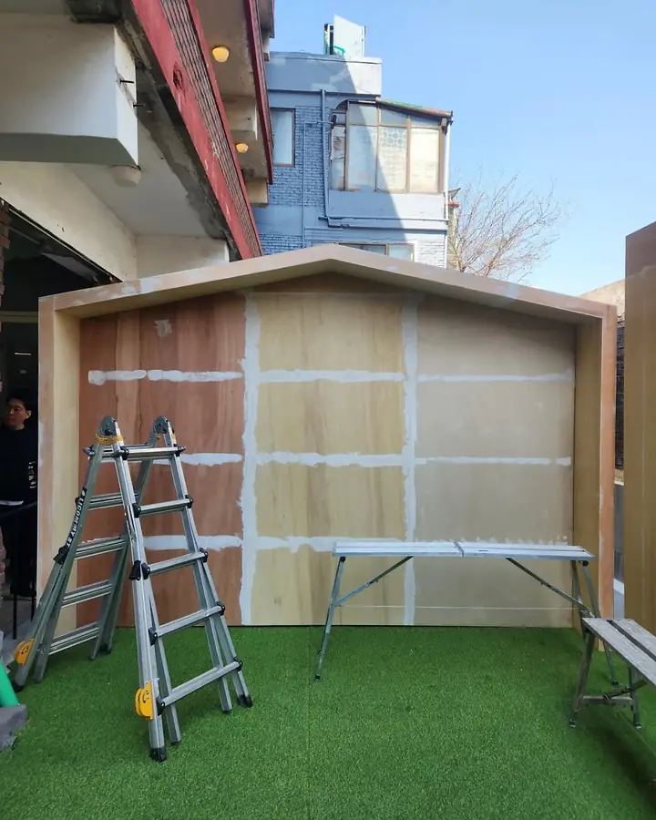 성수동 팝업 행사장 야외 부스 현장 사진 5